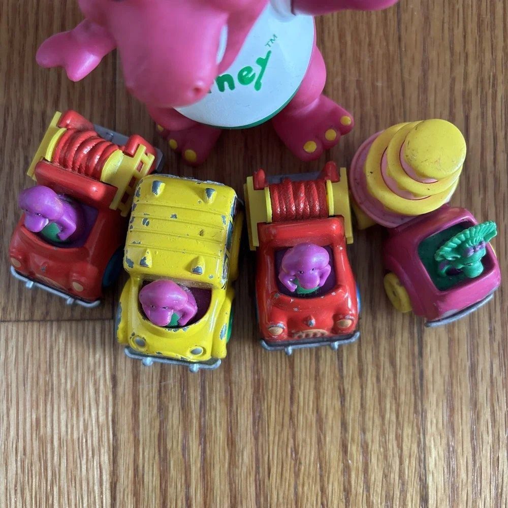 Barney the Dinosaur Cars Lyons Group 1993 Lot‎ of 4